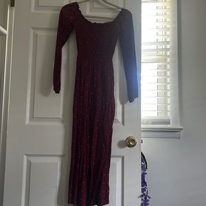 White Polka doted Jumpsuit